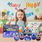 6 Pcs Easter Galaxy Slime Eggs Stress Relief Toys for Kids Boys Girls Easter Basket Stuffers Eggs Fillers Party Favors Gifts